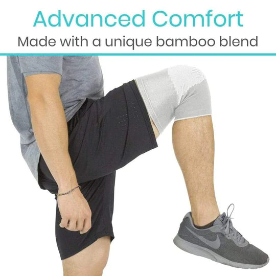 Unisex Bamboo Charcoal Elastic Warm Knee Sleeves
